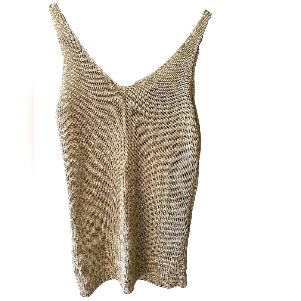 DONNA KARAN NEW YORK GOLD CHAINLINK TOP